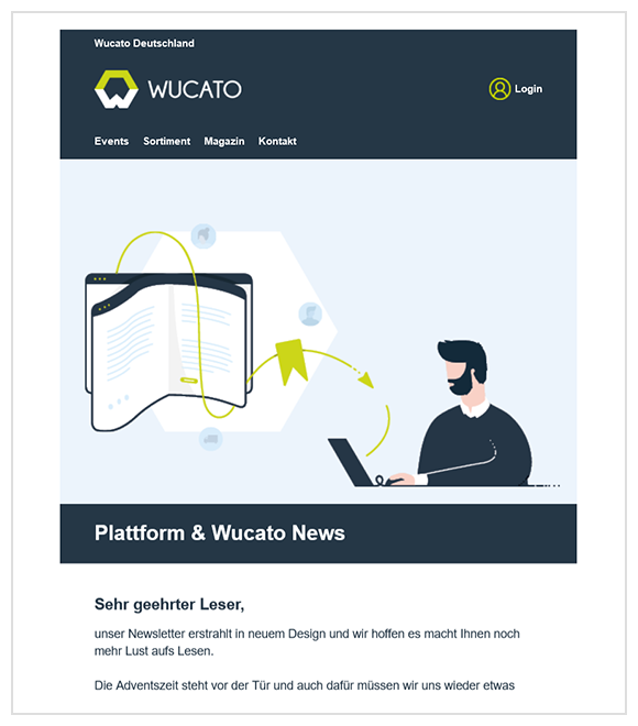 Beispiel Newsletter Wucato