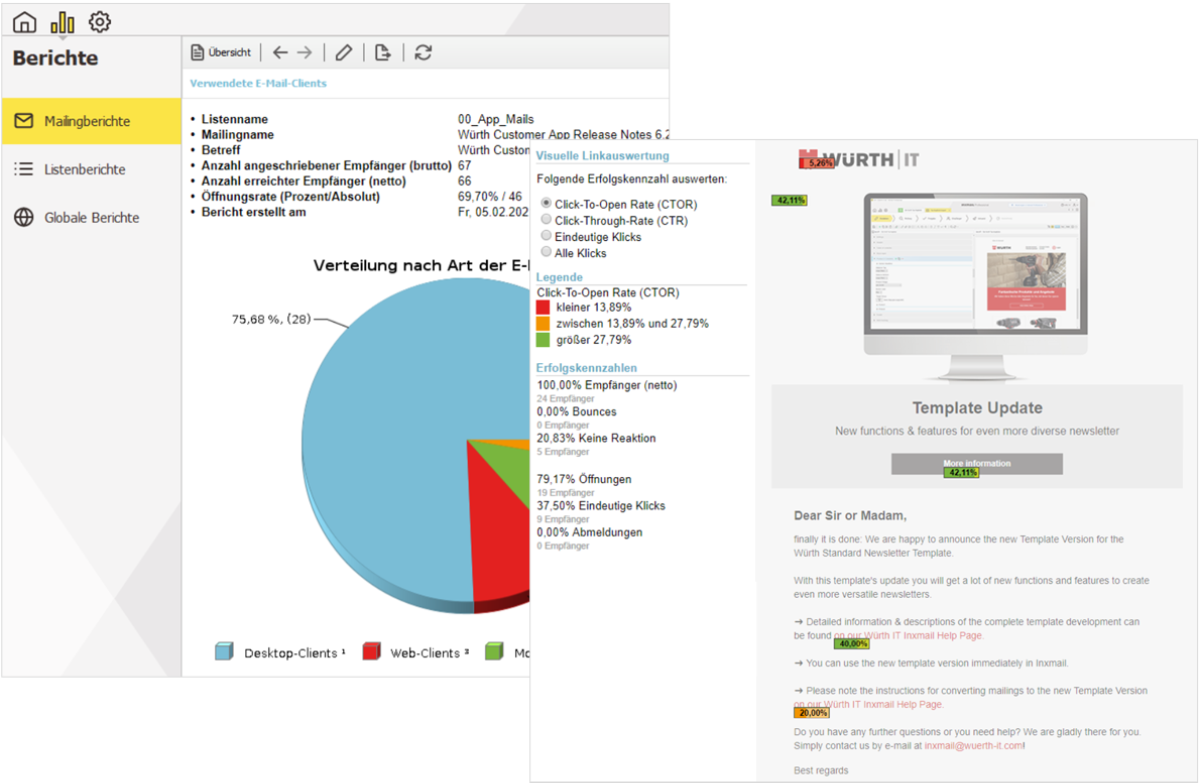 Ein Screenshot des Analysebereichs Ein Screenshot des Analysebereichs